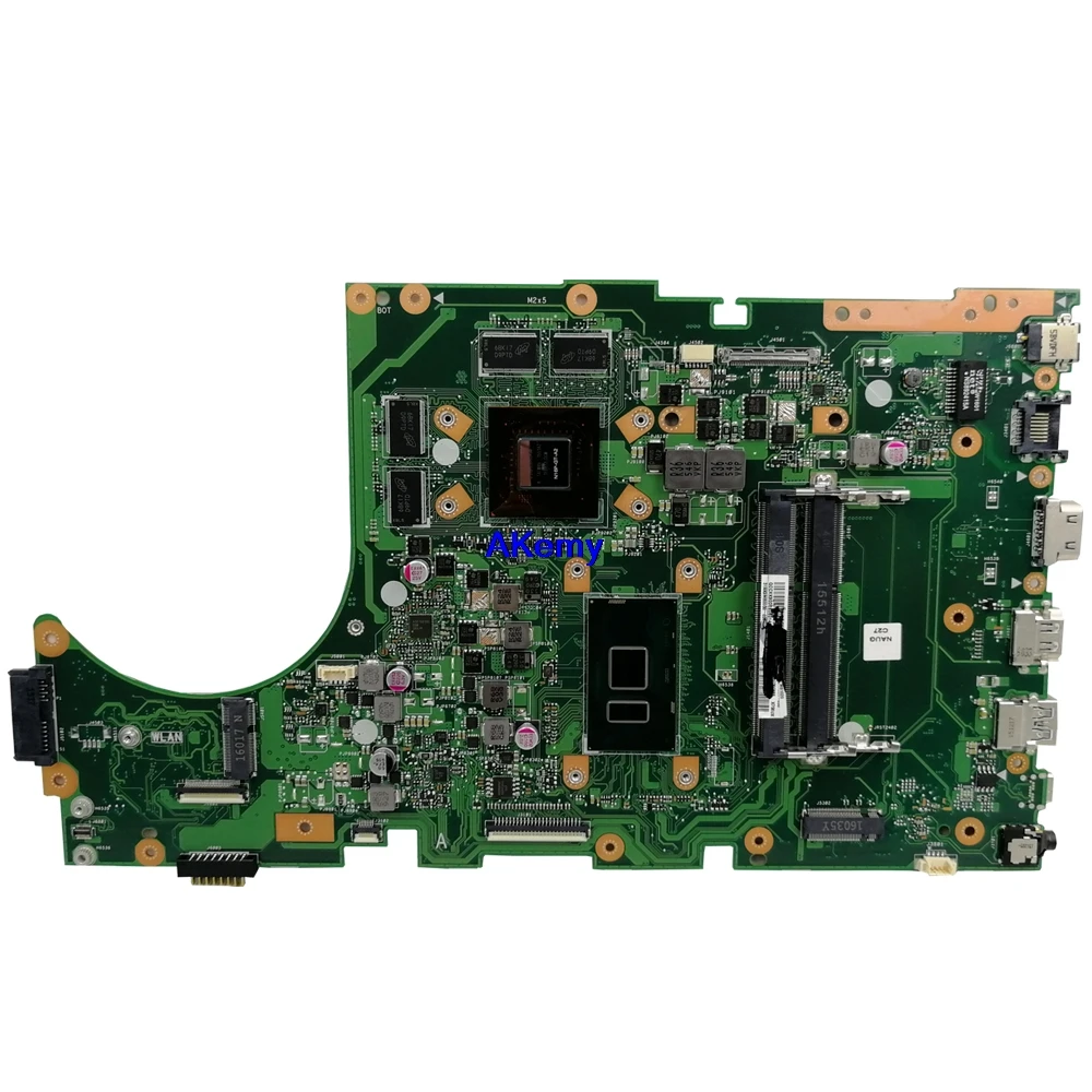Akemy X756UX MAIN_BD./I7-6500U GTX950M-2GB Материнская плата Asus X756U X756UXM K756U X756UW X756UWK ноутбук материнская плата Тест проведен DDR4