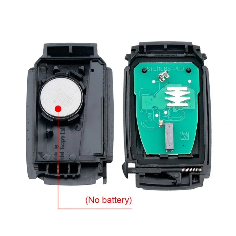 315/433Mhz 5 Buttons Smart Remote Car Key Fob with 6W8315K601EB / C2P17156 Chip KR55WK49244 Fit for Jaguar