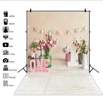 

Laeacco Blue Hot Balloon Floor Newborn Birthday Party Baby Portrait Baby Shower Background Photography Backdrop For Photo Studio