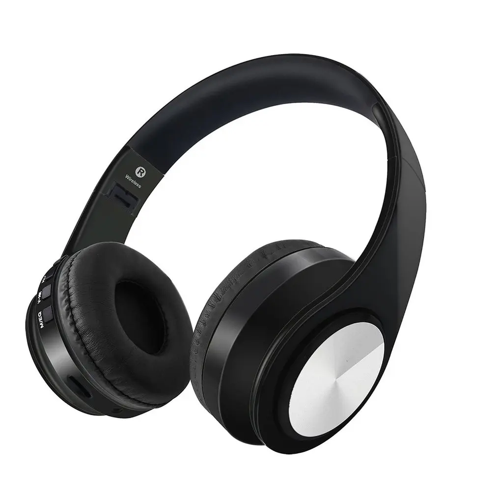 

Wireless Bluetooth Gaming Headset Foldable Headset Portable Digital MP3 Music Headphone with LED Flash Lights Support TF Card