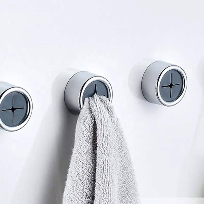 

1pc Self Adhesive Wall Hook Towel Clip Cleaning Cloth Storage Rack Holder