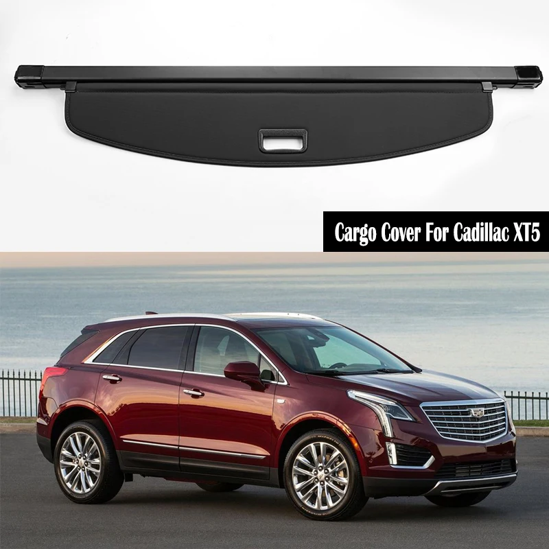 

Задняя крышка груза для Cadillac XT5 2016 2017 2018 2019 2020 2021, защитный экран для багажника, защитный козырек, автомобильные аксессуары