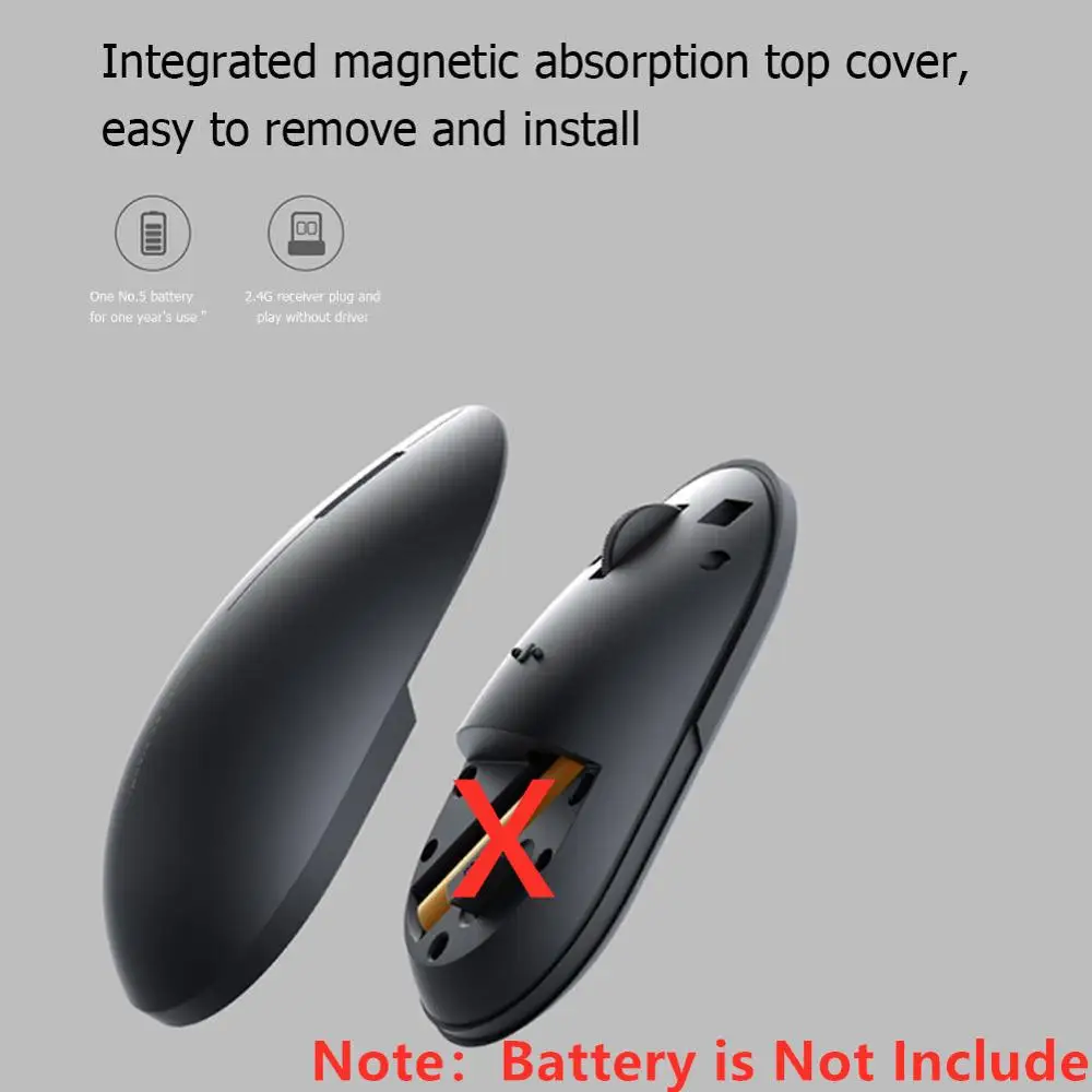 Беспроводная мышь Xiaomi Mi 2 портативная игровая 1000 точек/дюйм 4 ГГц Wi Fi Link оптическая