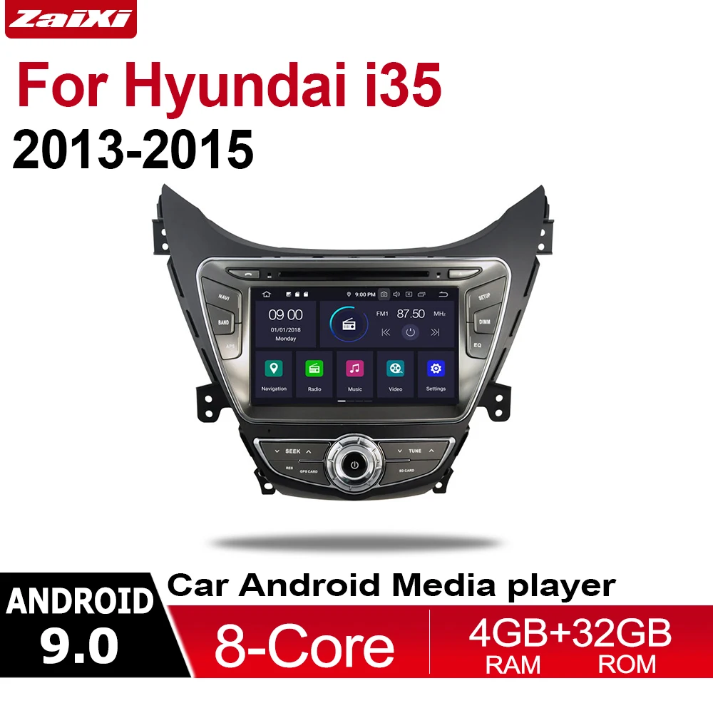ZaiXi 4GB android 9.0 car dvd player for Hyundai i35 2013~2015 Multimedia GPS Navigation Map Autoradio WiFI Bluetooth ZaiXi 4GB android 9.0 car dvd player for Hyundai i35 2013~2015 Multimedia GPS Navigation Map Autoradio WiFI Bluetooth