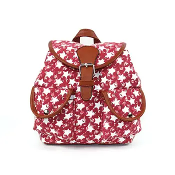 

Fashion Women Canvas Backpack Large Capacity Drawstring Daypack Travel Bookbag Teenagers Girls Schoolbag