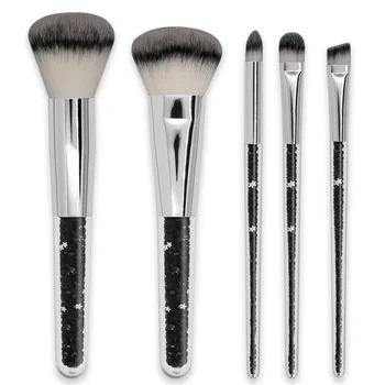 

5Pcs Professional Makeup Brushes Set crystal Diamond Makeup Brushes Foundation Eyeshadow Blending Cosmetic Tools