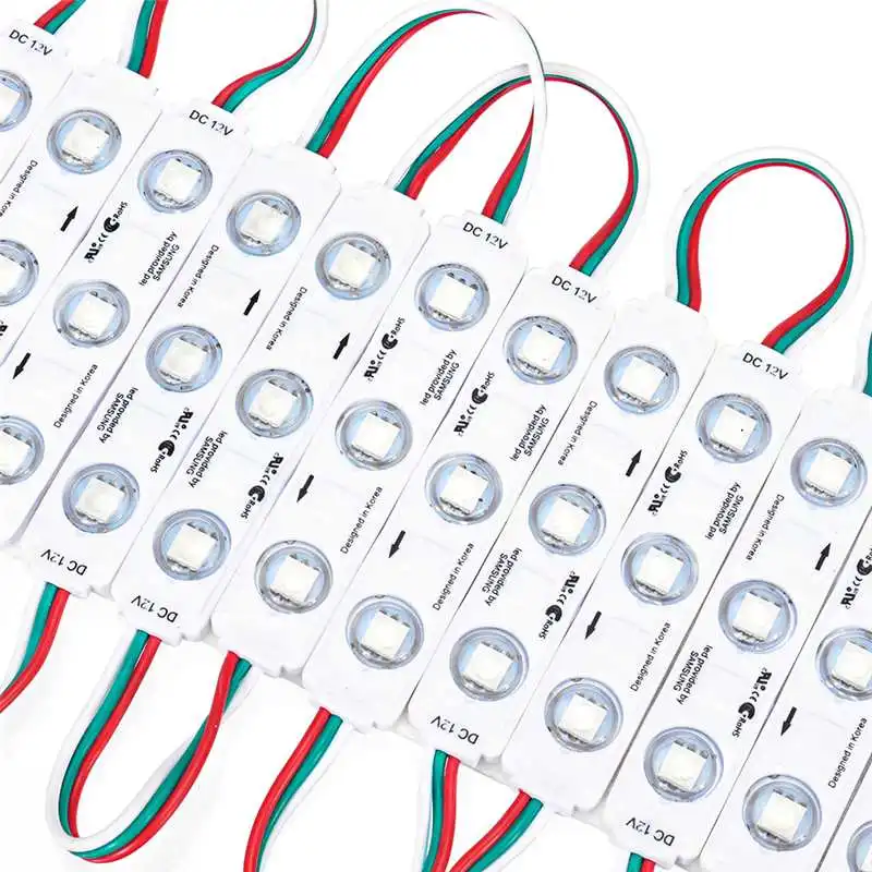 20 шт. DC12V WS2811 15 Вт 3 светодиодный IP65 Водонепроницаемый 5050 RGB светодиодная модульная полоса знак освещение самоклеящаяся лента коммерческие задние фонари
