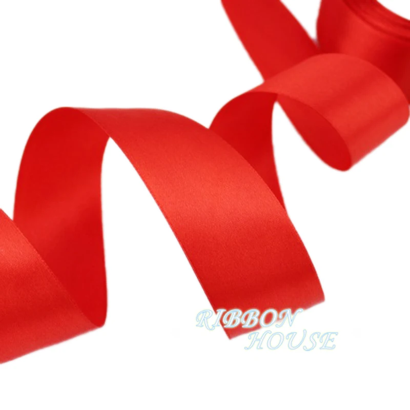 （10/12/15/20/25/40/50mm）Red Ribbon Gift Packaging Holiday Celebration Decoration Christmas Ribbons