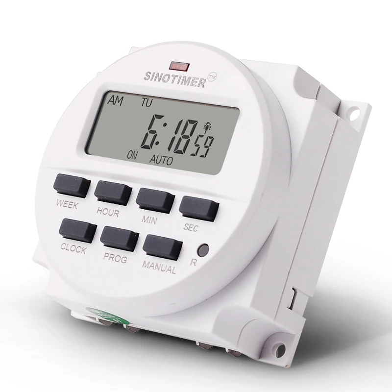 TM618SH 1 Second Interval 5V 12V 24V 110V 220V Digital LCD Timer Switch 7 Days Weekly Programmable Time Relay With Countdown 3