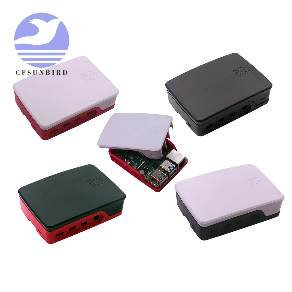 Оригинальный Официальный чехол для Raspberry Pi 4 белый и красный корпус пластиковый
