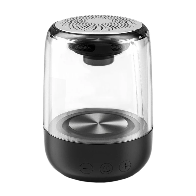 C7 прозрачная Хрустальная Колонка Bluetooth красочный атмосферный светильник, излучающий Bluetooth динамик TWS