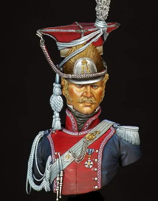 

New Unassembled 1/10 warrior man Polish Lancer bust Resin Figure Unpainted Model Kit