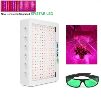 

CASTNOO 500W Full Spectrum LED Grow Light for Medical Plant Flower Bloom with Glasses