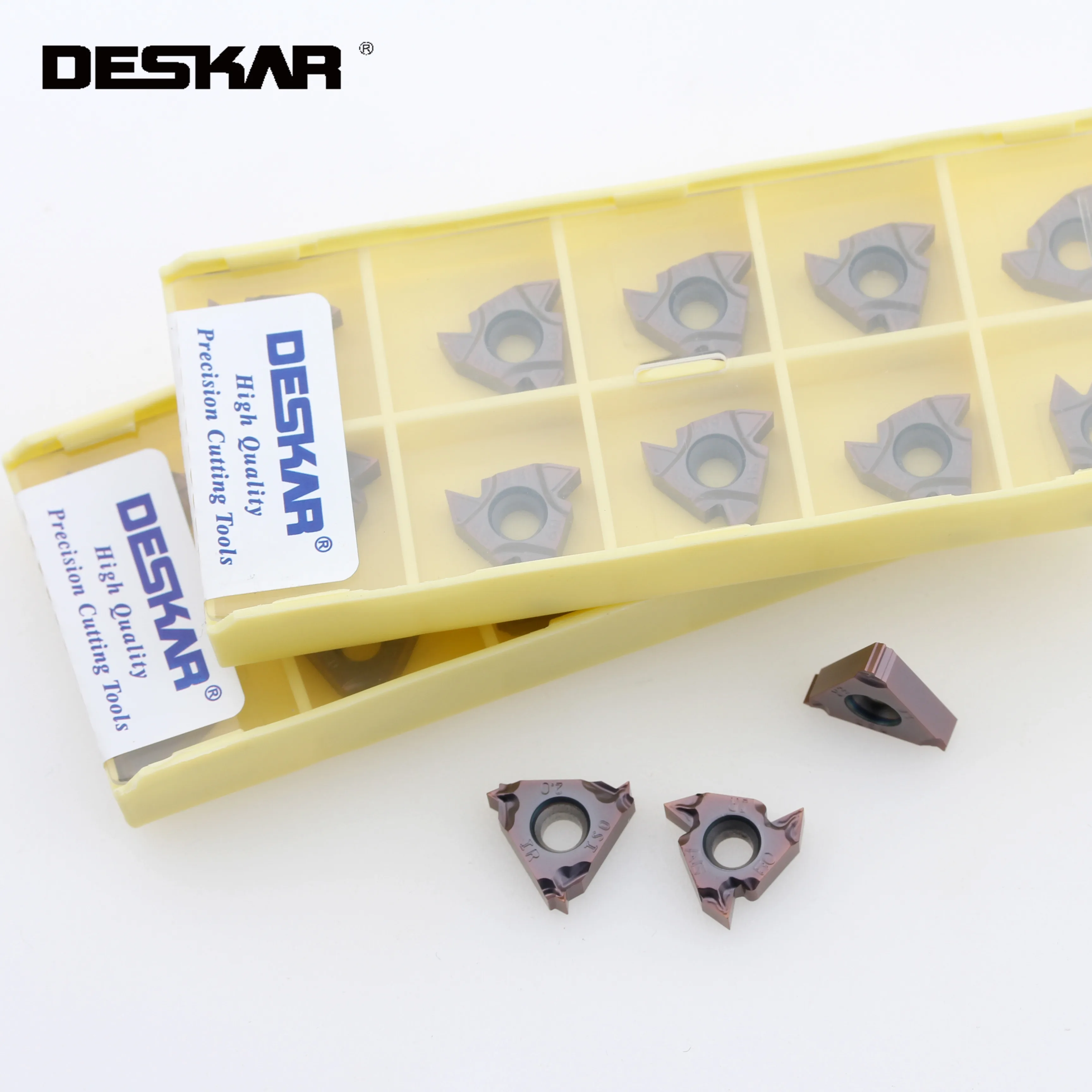 

DESKAR 16ERM 16IRM AG55 AG60 LF6018 CNC Threading Turning Tools Lathe Cutter Original Blades Carbide Inserts For Stainless Steel