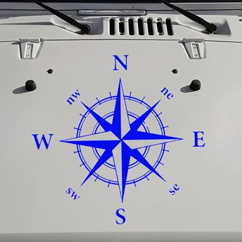 

Accessories ​Car Sticker Auto Compass Pattern Decals Waterproof 50x50CM