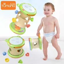 Музыкальные игрушки 3 в 1, Многофункциональный ручной барабан, музыкальный инструмент, игрушка для детей, креативная развивающая игрушка для детей, Монтессори