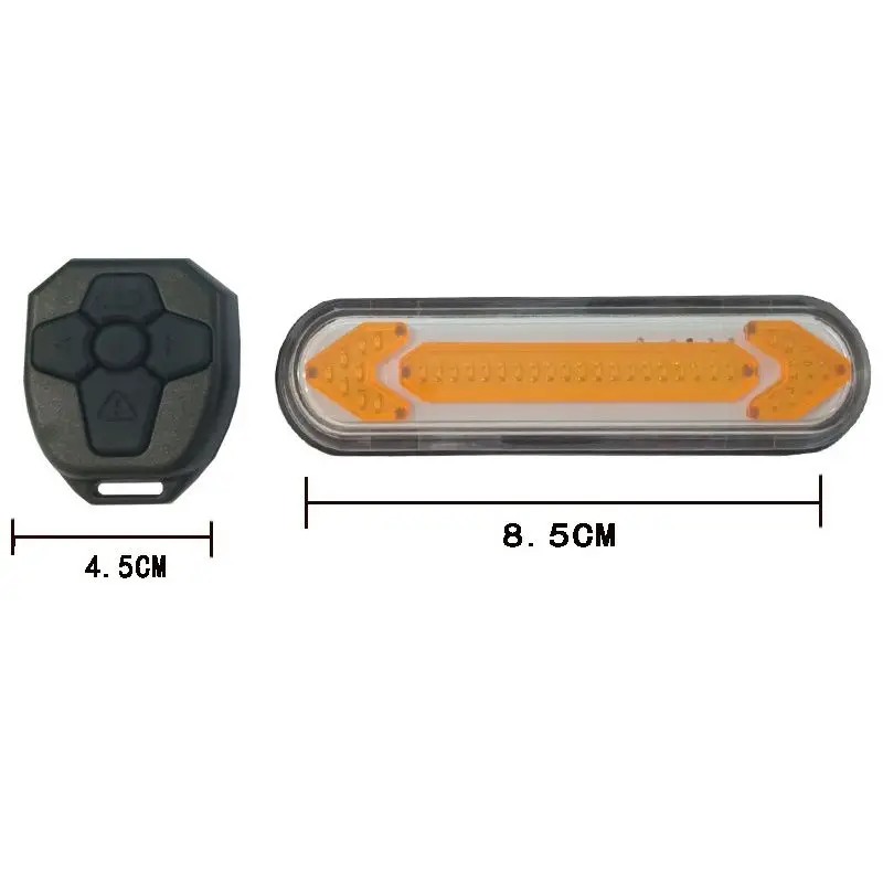 Велосипедная задняя фара светодиодная беспроводной пульт дистанционного управления USB Перезаряжаемый горный велосипед задний поворотный предупреждающий сигнал световой инструмент освещения