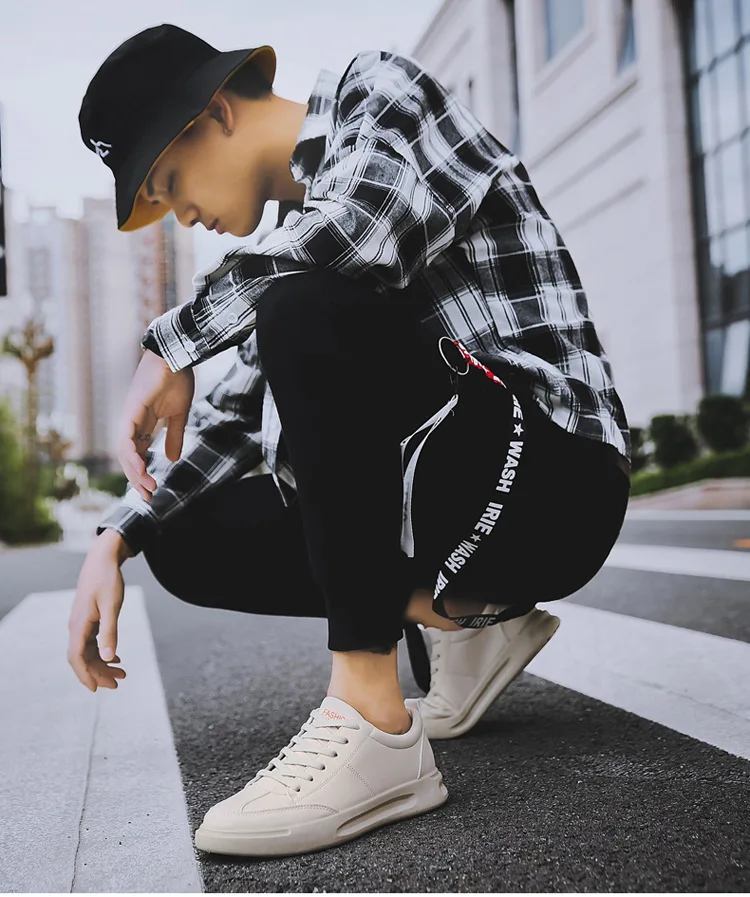 Men's shoes sports casual shoes Running shoes sports shoes classic fashion sports shoes elastic cloth comfortable simple