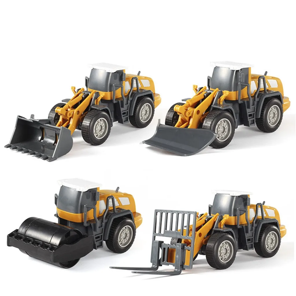 

DIY Construction Cars Push and Go Car Vehicles Toys Mini Diecast Car Model Carrier Truck Engineering Car Toys For Kids Boys