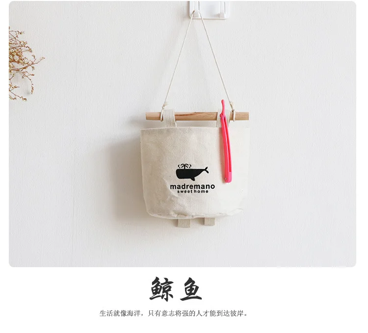 Хлопковое полотно Zakka для хранения производители профессиональное производство подвесная сумка для хранения подвесная корзина для хранения