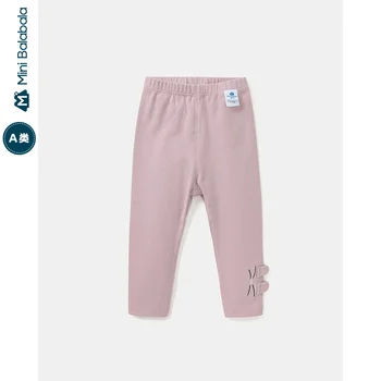 

Minibala Baby pants 2020 autumn new product female baby cute rabbit elastic stretch comfortable leggings
