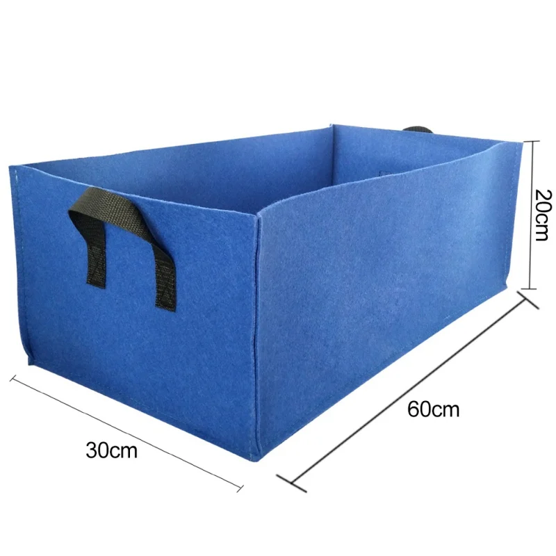 E 60x30x20cm Нетканый мешок для роста растений, защита окружающей среды, мешок для посадки овощей, цветочный горшок, Садовые принадлежности - Цвет: E 60x30x20cm