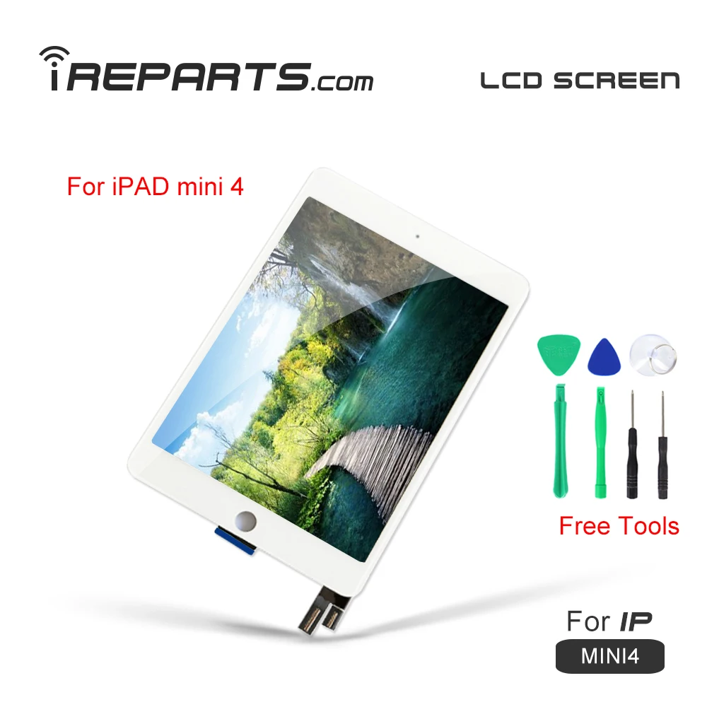 

IREPARTS Replacement Display LCD for iPad Mini 4 Touch Screen A1538 A1550 Pantalla + Free Repairs Tools