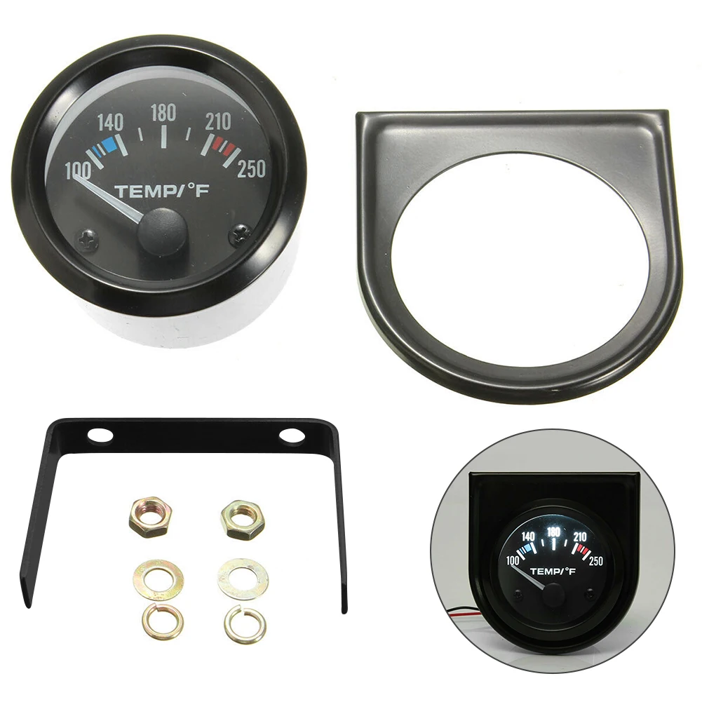 

2'' 52mm 100-250 °F Water Temperature Temp Merter Gauge Celsius with Backlight for 12V Universal Vehicle Water Temperature Gauge