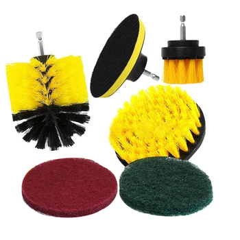 

6Pcs/set Power Scrubber Brush Set Electric Drills Brush Set Bathroom Power Toilet Drill Brush Bathroom Tile Cleaning Kit