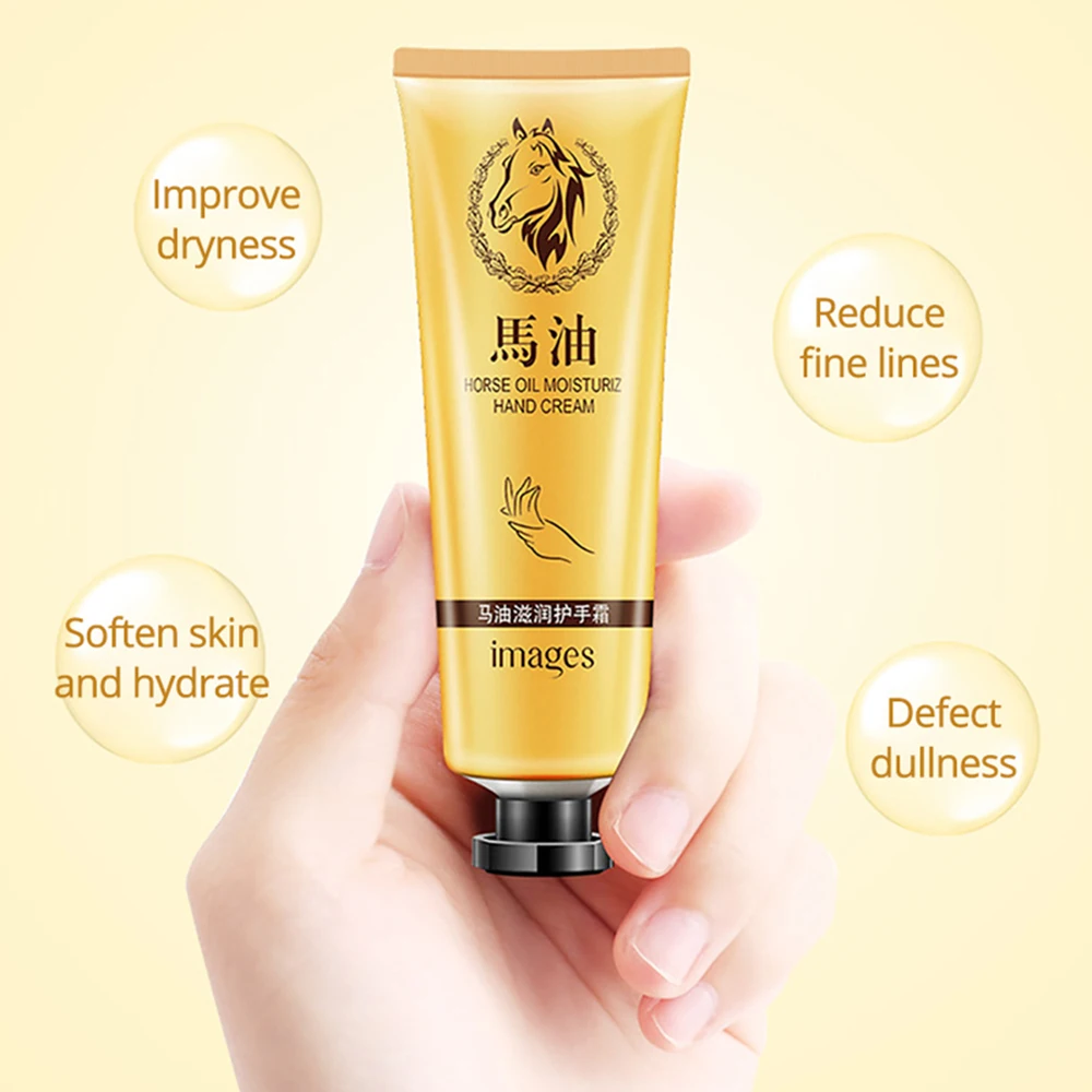 Magical Moisturizing Horse Oil Repair Hand Cream Hand Massage Lotion Repair Anti-cracking High-grade Nourishing Hands Care TSLM1