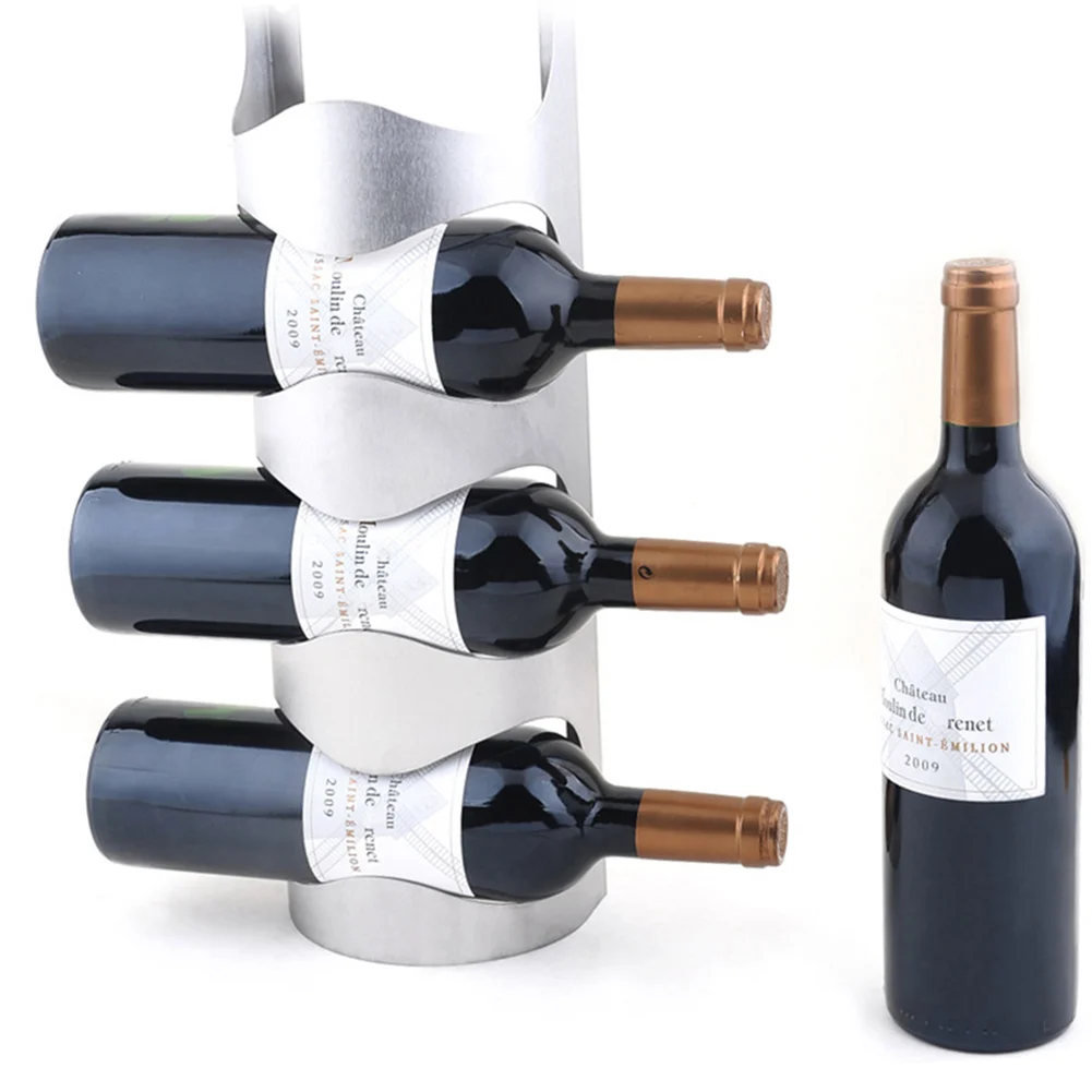 

Wall Mounted Wine Bottle Rack Stainless Steel Storage Holder Display Home Decor MYDING