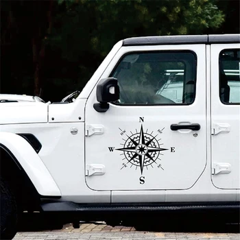 

Compass Graphics Decor 50*50cm Back with adhesive Accessories Decoration Car Body Sticker SUV Hood Vinyl PVC Decal