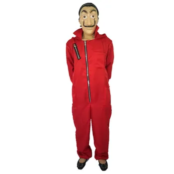

Hotsale Salvador Dali Movie The House of Paper La Casa De Papel Cosplay Party Halloween Mask Money Heist Costume & Face Mask