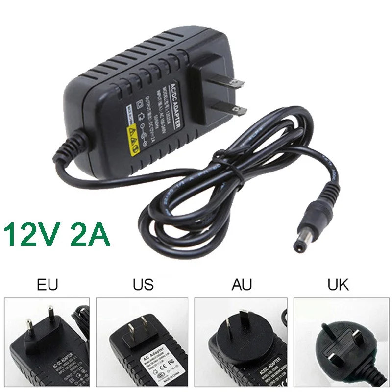 Супер яркий 50 см 5 м RGB 300LED/M SMD 2835 полоса DC12V источник питания