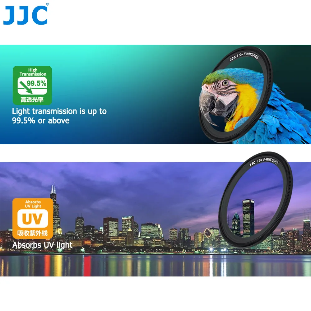 JJC L39 ультра тонкий многослойный УФ-фильтр для Ricoh GR III GR II GR3 камера s Оптическое стекло фильтры для объектива камеры