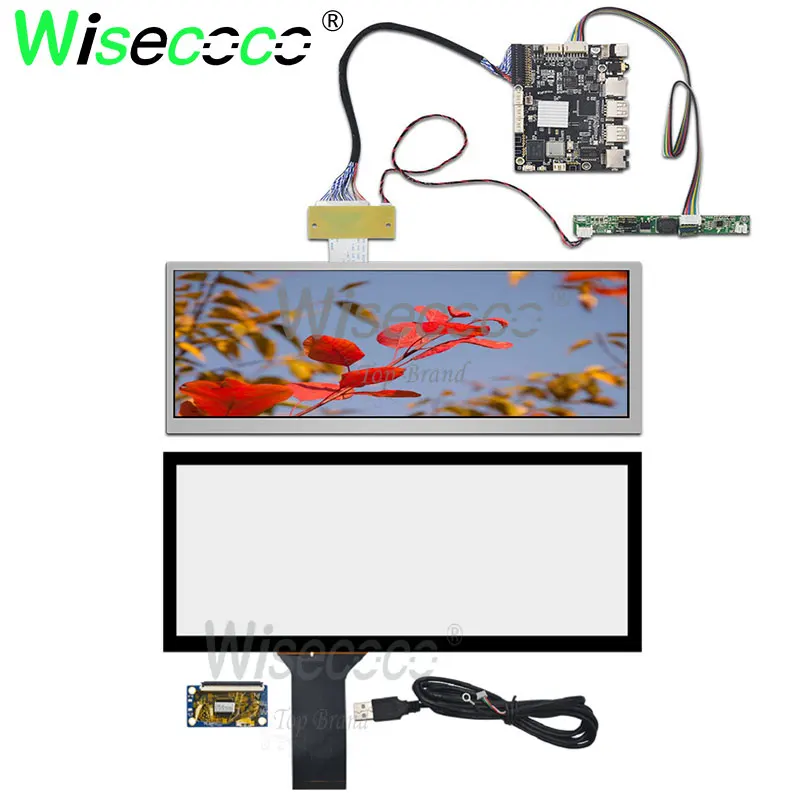 

12.3 inch raspberry pi touch screen 1920*720 IPS screen with USB lvds TF card Android driver board for car display HSD123KPW1-A3
