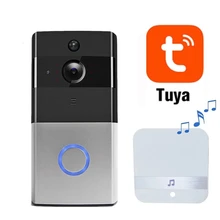 Suntex 1080P FHD умный беспроводной Wifi видео дверной звонок Tuya APP домофон телефон дверной звонок, камера Инфракрасный пульт дистанционного управления с Alexa