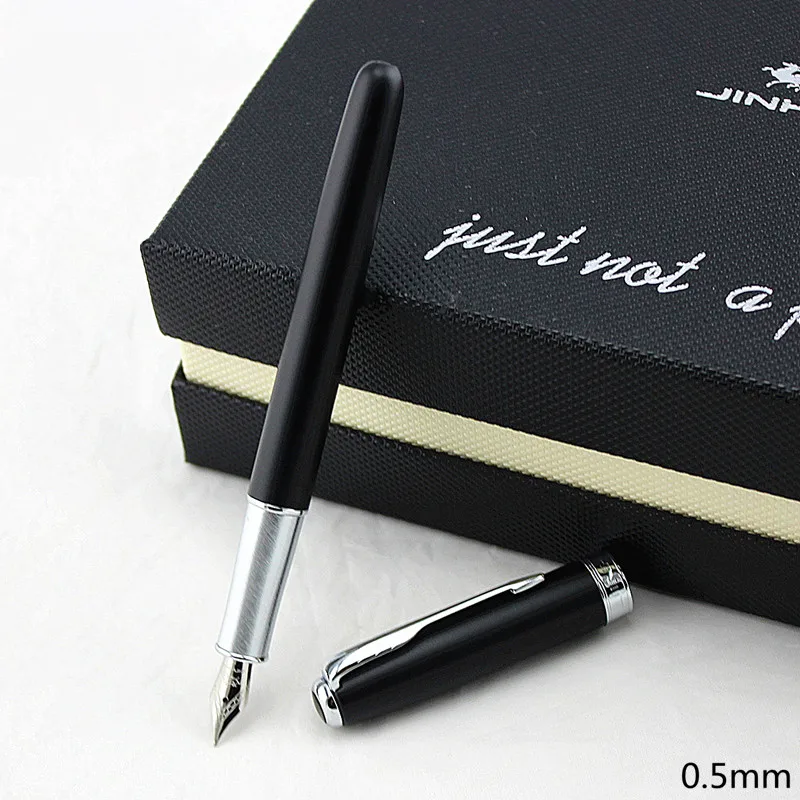 Высокое качество Jinhao 30 мл стеклянная бутылка авторучки металлический тонкий наконечник 0,5 мм Роскошные школьные офисные чернила ручка для письма Канцтовары подарок
