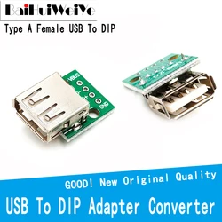 Connecteur USB femelle Type A pour PCB 2.54mm, 10 pièces 