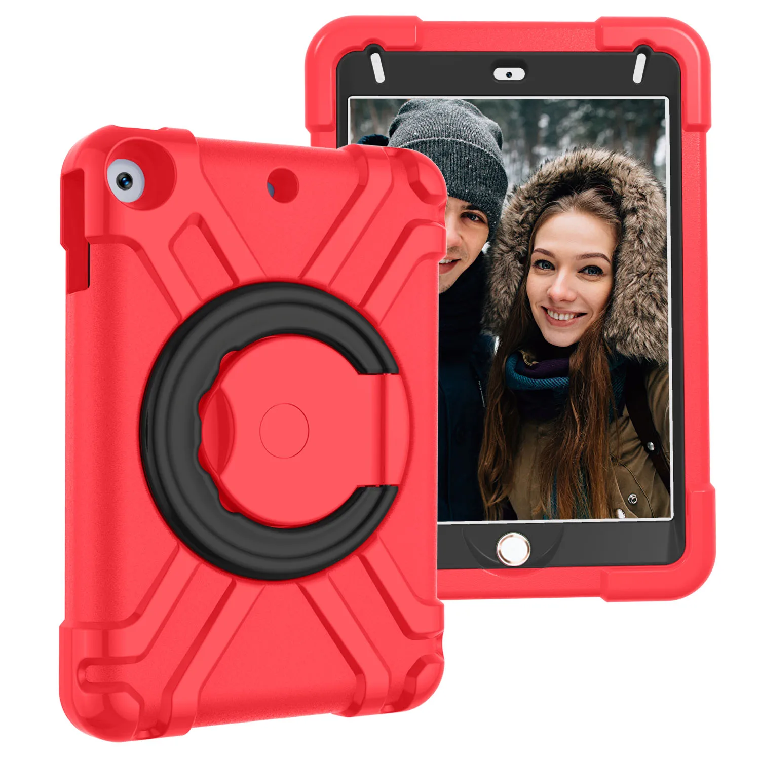 Чехол фирмы eva, ударопрочный чехол для iPad mini 5 A2124 A2133 360 Вращающийся силиконовый детский чехол-подставка для iPad mini 5