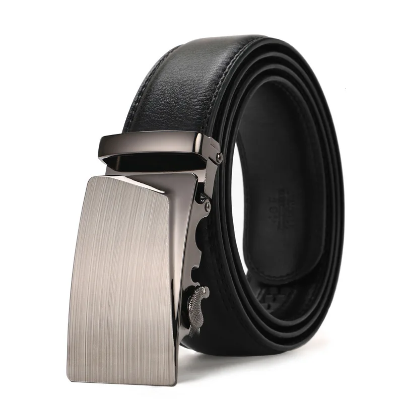 Peikong Mens Belts 2016 Automatic Buckle Fashion Belts For Men Business Popular Male Brand Black Belts Luxury thin pattern belt