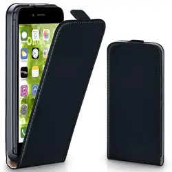 Capa Classic Leather Vertical Flip Case with Magnetic Clip Design for iPhone 6 6 S (Black)