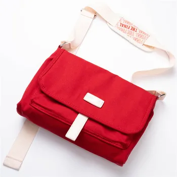 

New Kpop Bangtan Boys Canvas Bag Red Shoulder Cross Bag Student Women Travel Small Square Bags 23*29CM