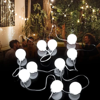 

LED Vanity Mirror Lights Makeup Lighting Kit with 10 Light Bulbs Makeup Mirror Lights Kit for Dressing Table LED Mirror Bulb