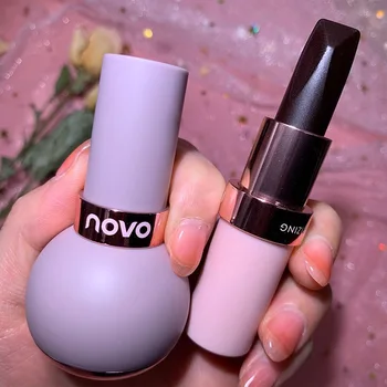 

Novo New Lipsticks Waterproof Matte Lipstick Lip Sticks Cosmetic Easy to Wear Matte Batom Makeup Lipstick