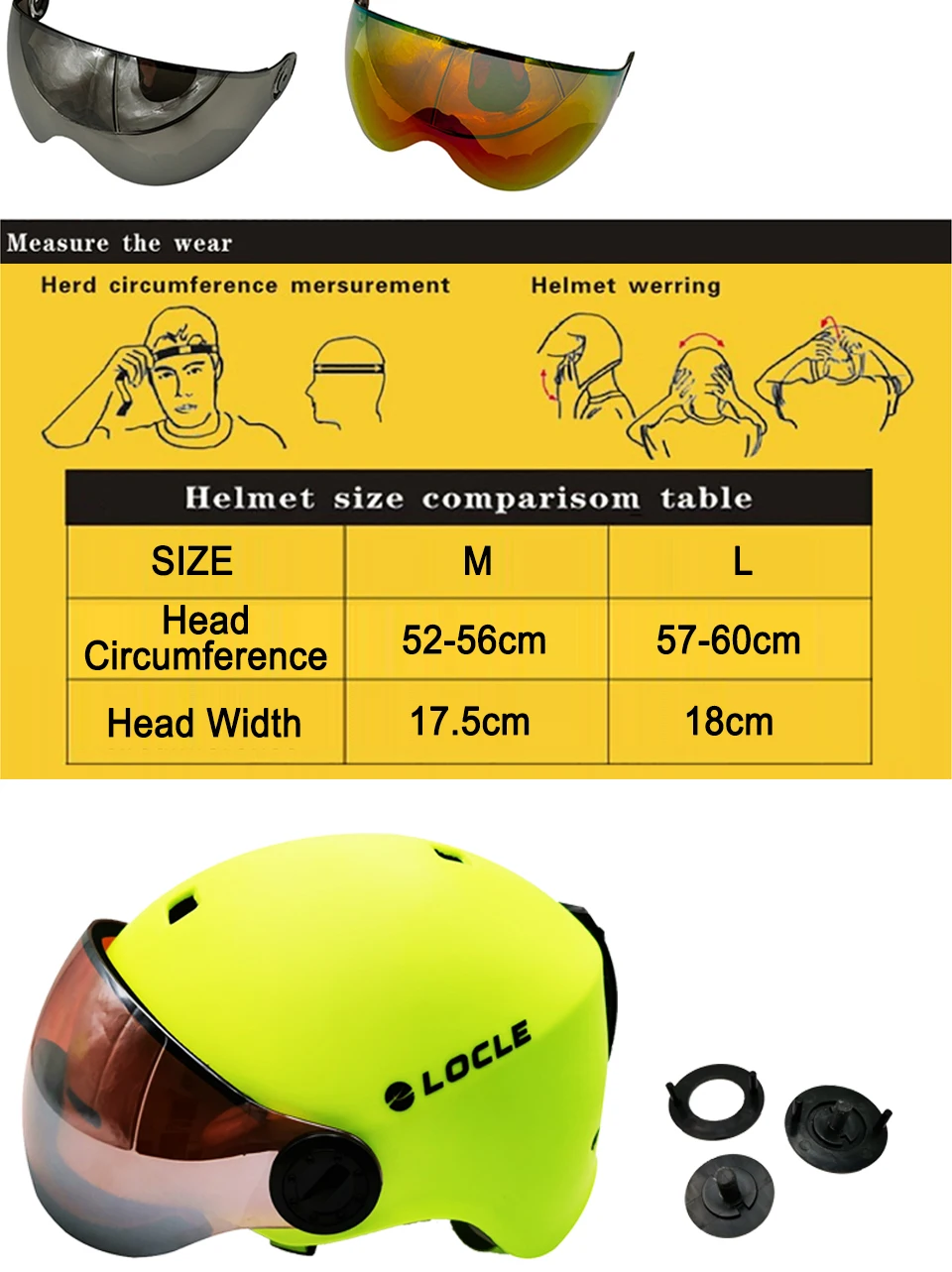 Ultralight PC+EPS Skiing Sports Helmet-5