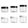 250/300/400ml Empty Plastic Clear Cosmetic Makeup Clear Jar Face Cream Sample Pot Gel Box Wide Mouth Food Container Empty Bottle 3