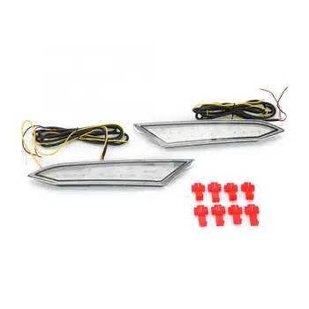 

12V 2PCS Car Daytime Running Light Bicolor LED DRL Fits for Toyota Rush 2018-2019 LED Light Car Accessorries