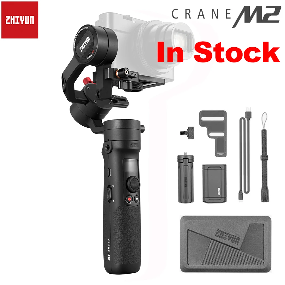  Zhiyun Crane M2 3-Axis Handheld Gimbal Mirrorless Camera Stabilizer for Sony Mirrorless Cameras Gop