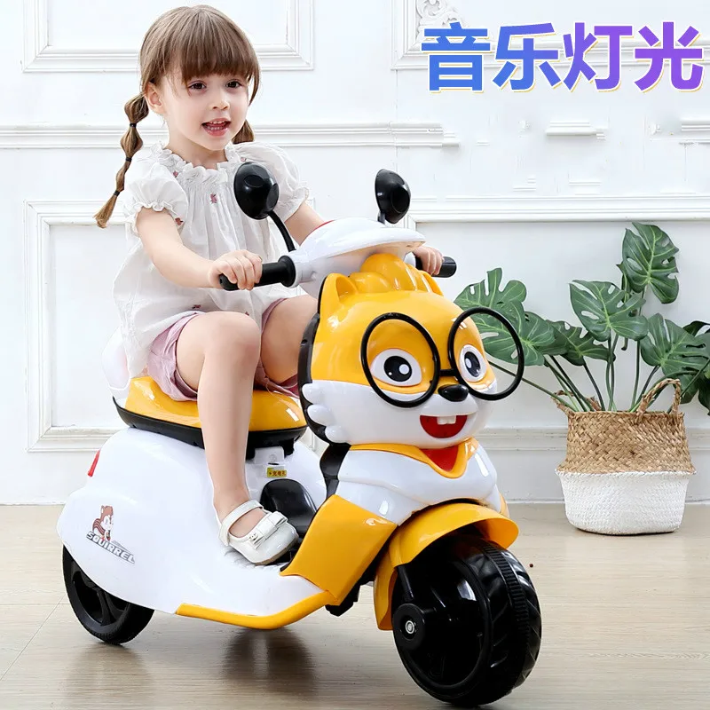 Новый детский Электрический мотоцикл трехколесный электрический автомобиль для